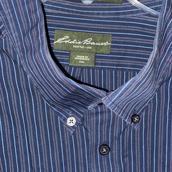 Eddie Bauer Blue Button Down Shirt - Picture 2 of 3